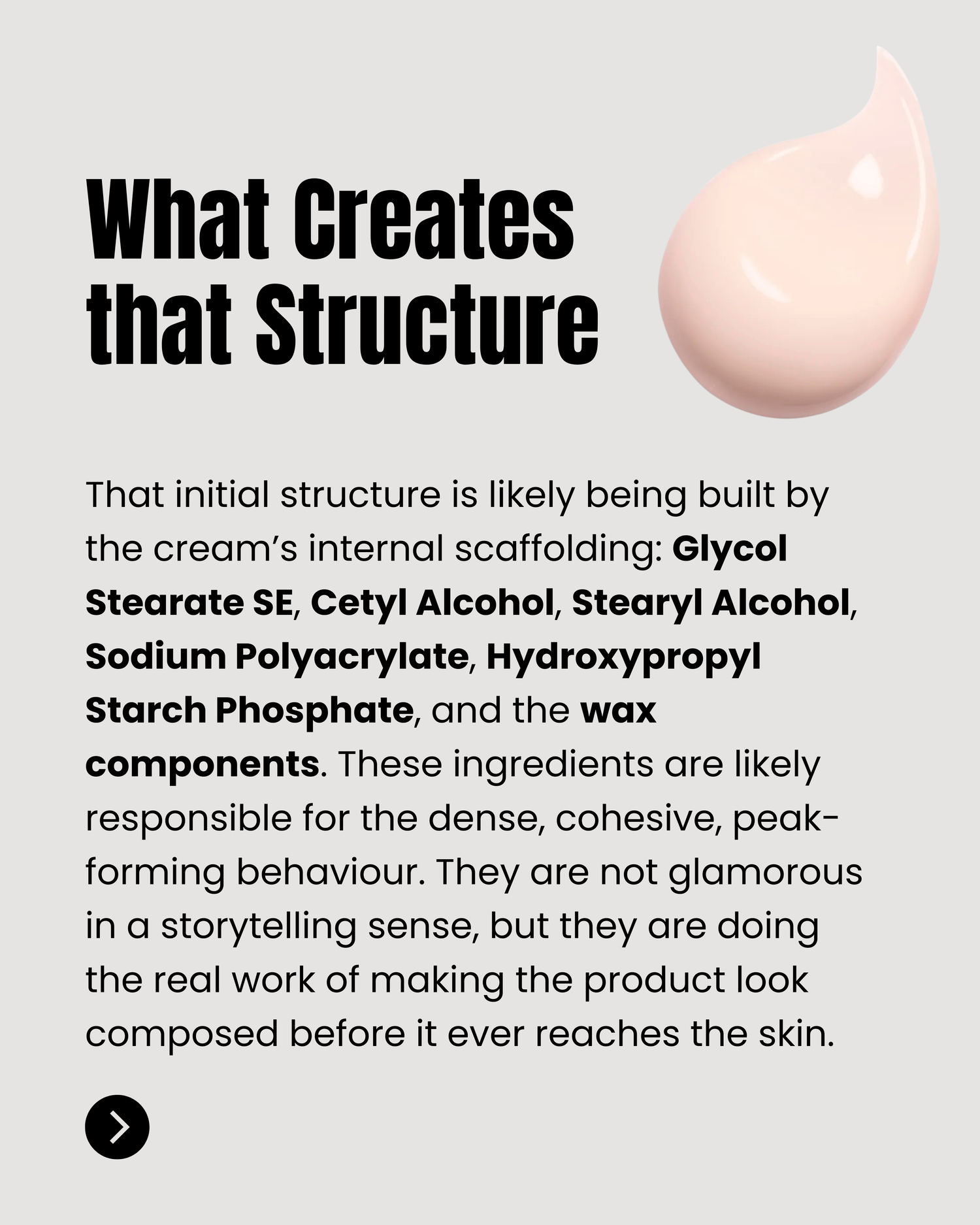 CHANEL Le Lift La Crème Main cream structure and ingredient architecture analysis