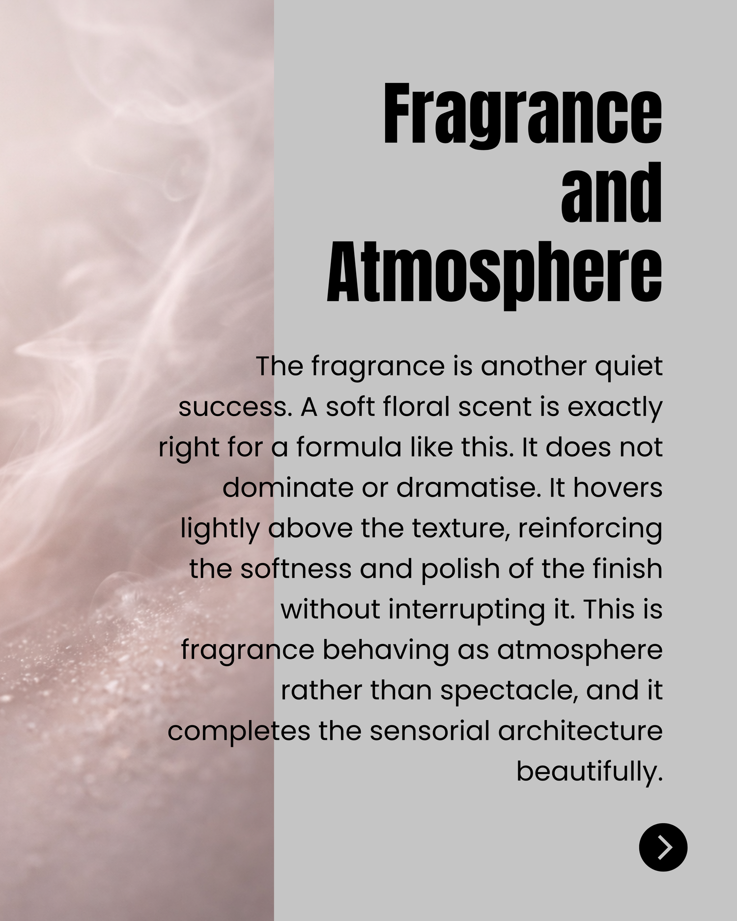 CHANEL Le Lift La Crème Main fragrance atmosphere and sensory design analysis