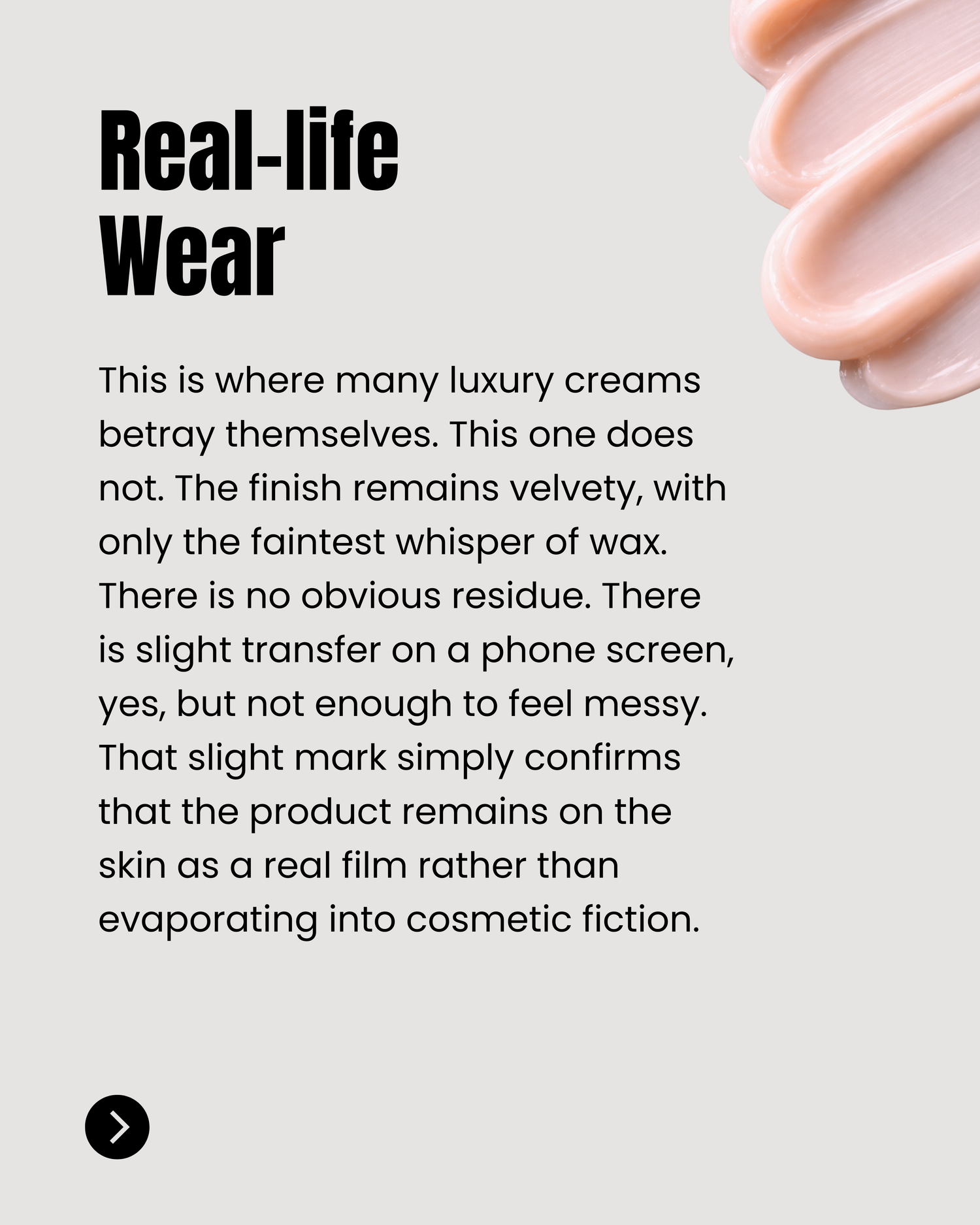 CHANEL Le Lift La Crème Main real-life wear and residue evaluation